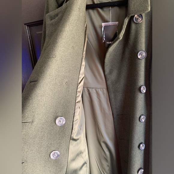 Torrid 1 - 14/16 Olive Green Military inspired Fit and Flare Coat NWT - Picture 3 of 8
